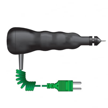 tyre temperature probe with adjustable probe depth