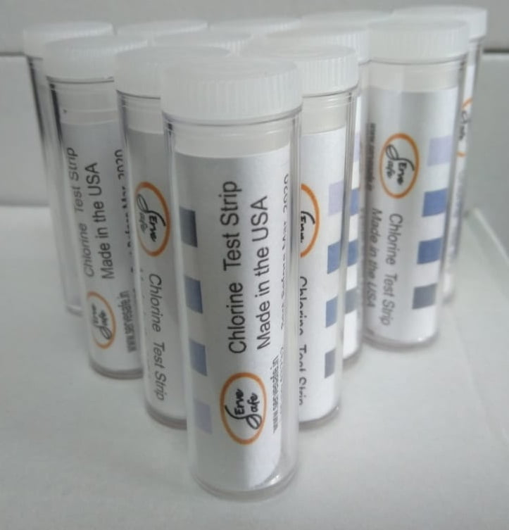 Chlorine Test Strips Vial of 100 Strips to check Strength of Sanitizer Solution - Image 3