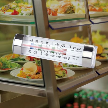 Clear ABS fridge and freezer thermometer