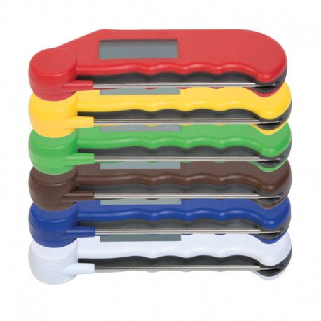 Gourmet thermometer - water resistant thermometer with folding probe