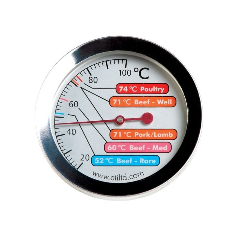 Large meat thermometer with 60mm dial